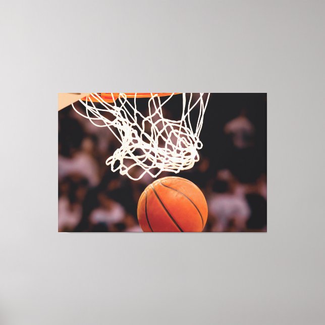 Impressão Em Tela Pontuação de Basquete (Frente)