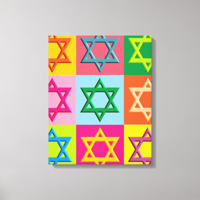 Impressão Em Tela Pop art judaico (Frente)