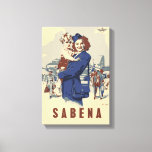 Impressão Em Tela Pop-art Sabena Ex Belgium Airlines<br><div class="desc">O próprio vetor funciona em quatro cores inspirado num cartão postal vintage da Sabena, que era a companhia aérea nacional da Bélgica entre 1923 e 2001, até à falência. Nota: esta é uma obra recém-criada, não uma reprodução. A fonte que faz o nome Sabena não é a fonte original, mas...</div>