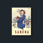 Impressão Em Tela Pop-art Sabena Ex Belgium Airlines<br><div class="desc">O próprio vetor funciona em quatro cores inspirado num cartão postal vintage da Sabena, que era a companhia aérea nacional da Bélgica entre 1923 e 2001, até à falência. Nota: esta é uma obra recém-criada, não uma reprodução. A fonte que faz o nome Sabena não é a fonte original, mas...</div>