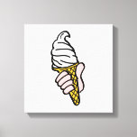 Impressão Em Tela Pop Art Sorvete Cone ou Cornet<br><div class="desc">Imagem do estilo pop gigante. cone de sorvete em um estilo gráfico de arte Pop contra fundo branco.</div>