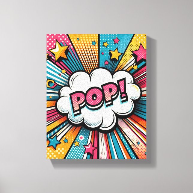 Impressão Em Tela Pop-arte (Frente)