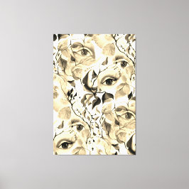 Impressão Em Tela Pop de Arte Feminina Sensual Surrealismo