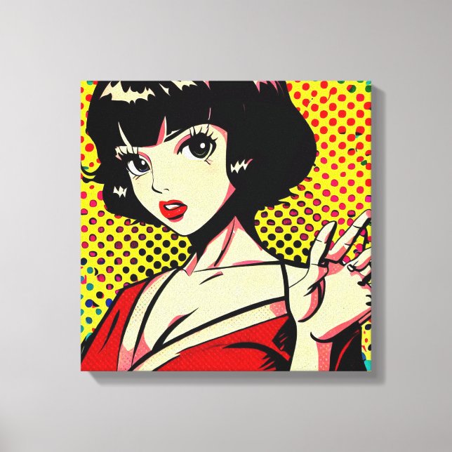Impressão Em Tela Pop japonês nº 4 (Frente)