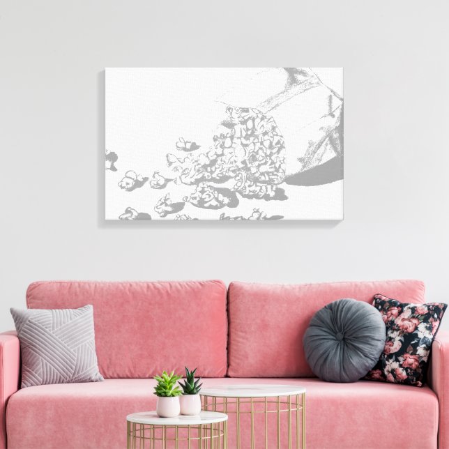 Impressão Em Tela Popcorn Pencil Drake por Sara Motolanez (Insitu(Sala de estar))