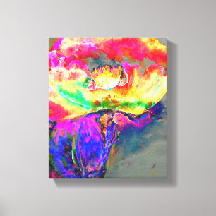 Impressão Em Tela Poppy Amarelo