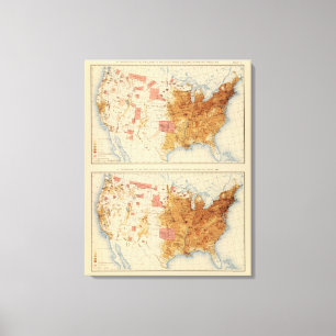 Impressão Em Tela População 5 1870, 1880