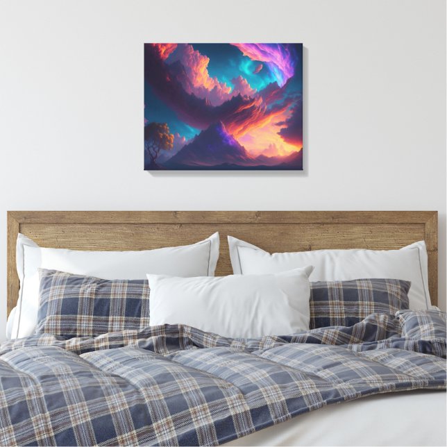 Impressão Em Tela Pôr do sol (Insitu(Quarto))