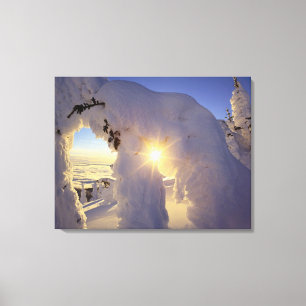 Impressão Em Tela Pôr do sol através dos Snowghosts em Big Mountain 