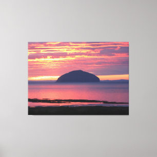 Impressão Em Tela Por do sol de Ailsa Craig