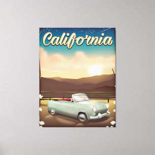 Impressão Em Tela Por do sol de Califórnia