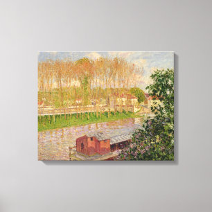 Impressão Em Tela Por do sol em Moret-sur-Loing, 1901