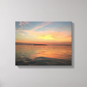 Impressão Em Tela Por do sol na baía de Chesapeake