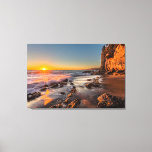 Impressão Em Tela Pôr do sol na Praia Victoria
