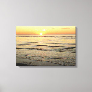 Impressão Em Tela Pôr do Sol no Oceano Cape Cod Arte de Parede Fotog
