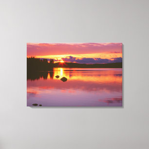 Impressão Em Tela Pôr do sol sobre a Baía de Alexander