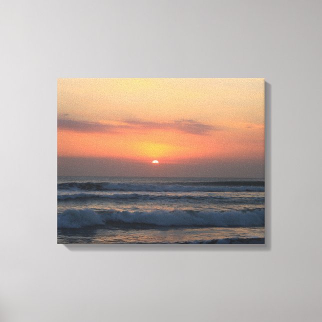 Impressão Em Tela pôr do sol tropical (Frente)