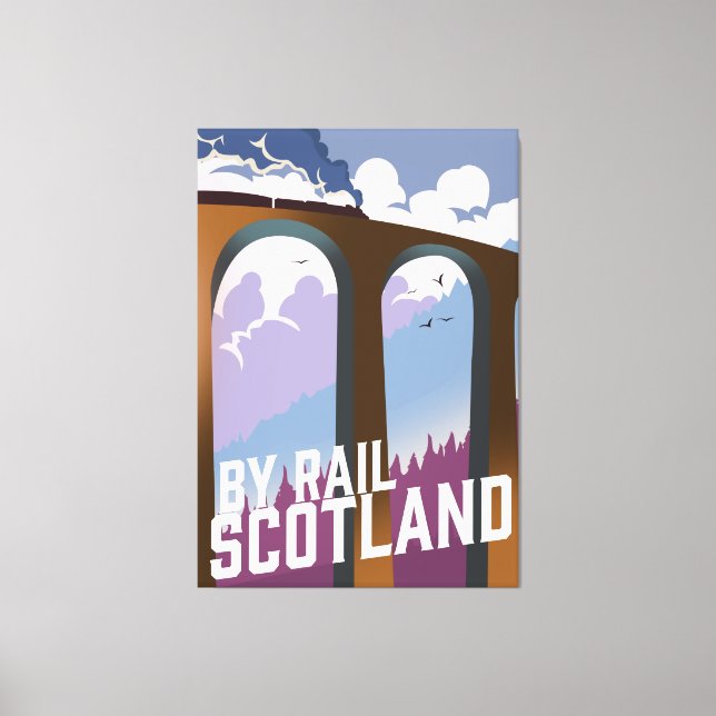 Impressão Em Tela Por Rail Scotland (Frente)