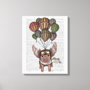 Impressão Em Tela Porco em chamas