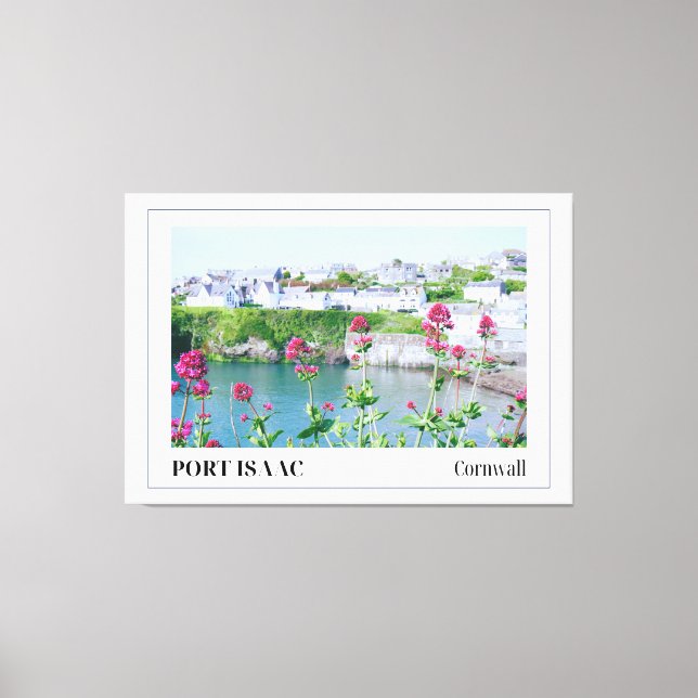 Impressão Em Tela Port Isaac, Cornwall (Frente)