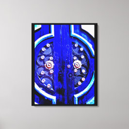 Impressão Em Tela Porta Azul