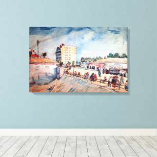 Impressão Em Tela Porta no Rampart de Paris por Vincent van Gogh