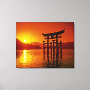 Impressão Em Tela Porta O-Torii, santuário de Itsukushima, Miyajima
