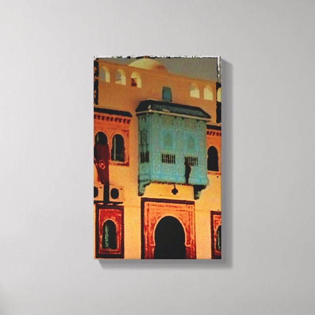 Impressão Em Tela Porta, Tunísia, Norte de África (Frente)