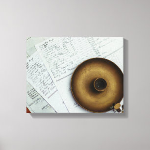 Impressão Em Tela porta-velas de latão