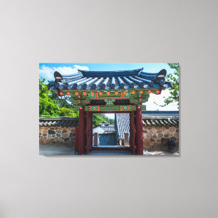 Impressão Em Tela Portão do Templo Coreano