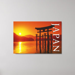Impressão Em Tela Portão O-Torii, Santuário Itsukushima   Miyajima, 