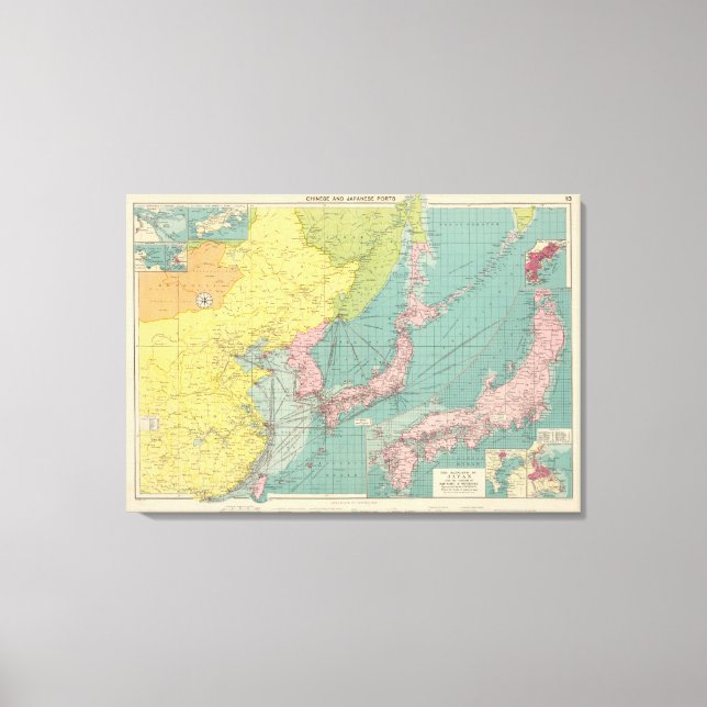 Impressão Em Tela Portas em chinês, japonês (Frente)