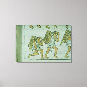 Impressão Em Tela Porteiros astecas, 'do Codex florentino