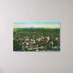 Impressão Em Tela Portland e capa do Mt. na distância