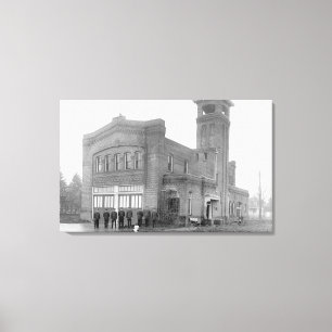 Impressão Em Tela Portland, OR Fire Station View e Tower