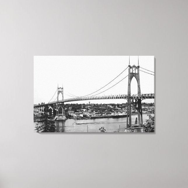 Impressão Em Tela Portland, OR View of Rua. (Frente)