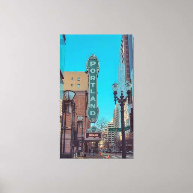 Impressão Em Tela Portland, Oregon (Frente)