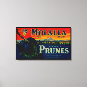 Impressão Em Tela Portland, Oregon Molalla Prune Label
