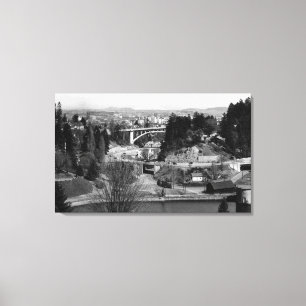 Impressão Em Tela Portland, OU opinião da cidade do parque da cidad