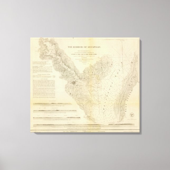 Impressão Em Tela Porto de Annapolis (Frente)