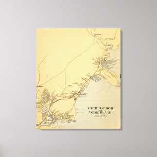 Impressão Em Tela Porto de York, praia de York