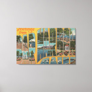 Impressão Em Tela Porto do bar, Maine - grandes cenas da letra