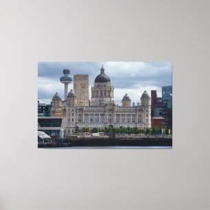 Impressão Em Tela Porto do edifício Liverpool