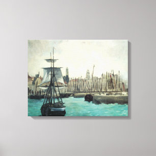 Impressão Em Tela Porto em Calais por Manet, Arte Impressionista Ant