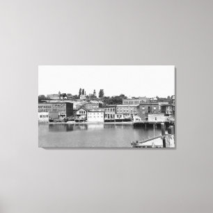 Impressão Em Tela Porto Townsend, opinião Photograp da cidade do