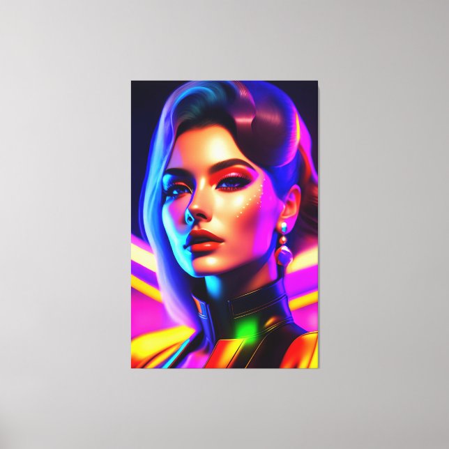 Impressão Em Tela Portrait de Beauté (Frente)