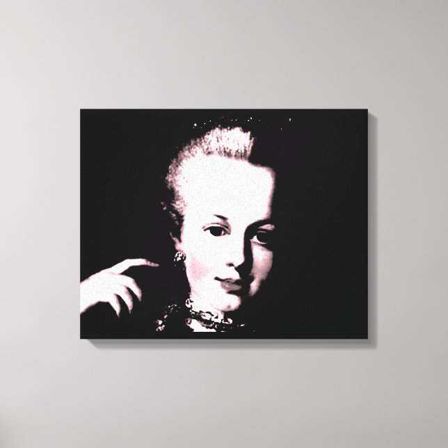 Impressão Em Tela Portrait of Marie Antoinette Maria Antonia Austria (Frente)