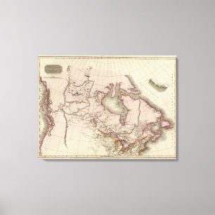 Impressão Em Tela Posse britânica na América do Norte