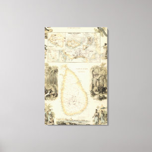 Impressão Em Tela Possessões britânicas nos mares indianos