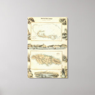 Impressão Em Tela Possessões indianas ocidentais britânicas